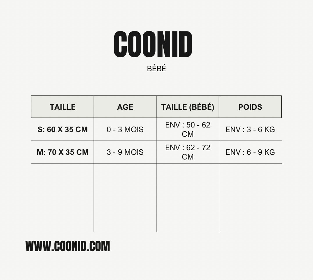 Gigoteuse d'emmaillotage